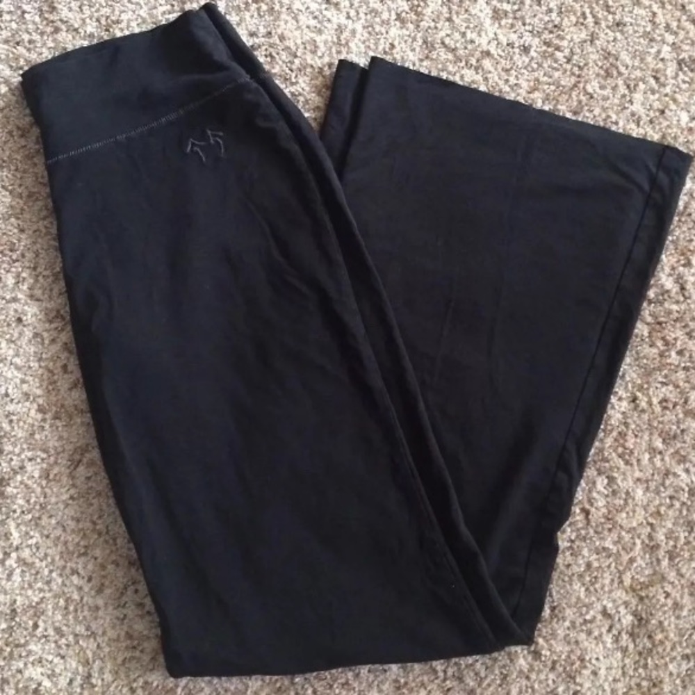Green Apple Black Yoga Pants Small Bamboo